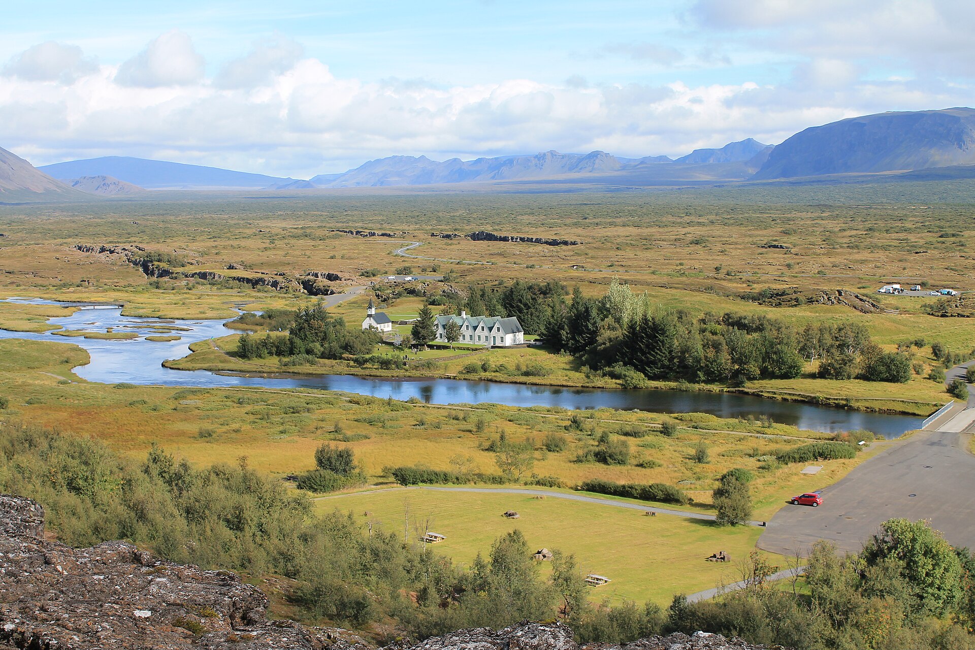 Þingvellir National Park — Þingvellir from the information centre